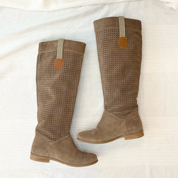 Suede Leather Riding Boots - Picture 10 of 15